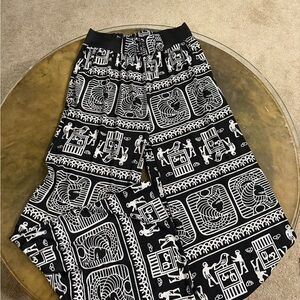 Black and White Palazzo Pants